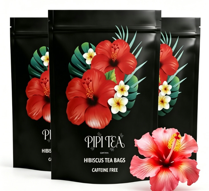 Pipi Hibiscus Tea,100% Natural, Caffeine-free, Loose-leaf Tea，30+ Servings * 1-3