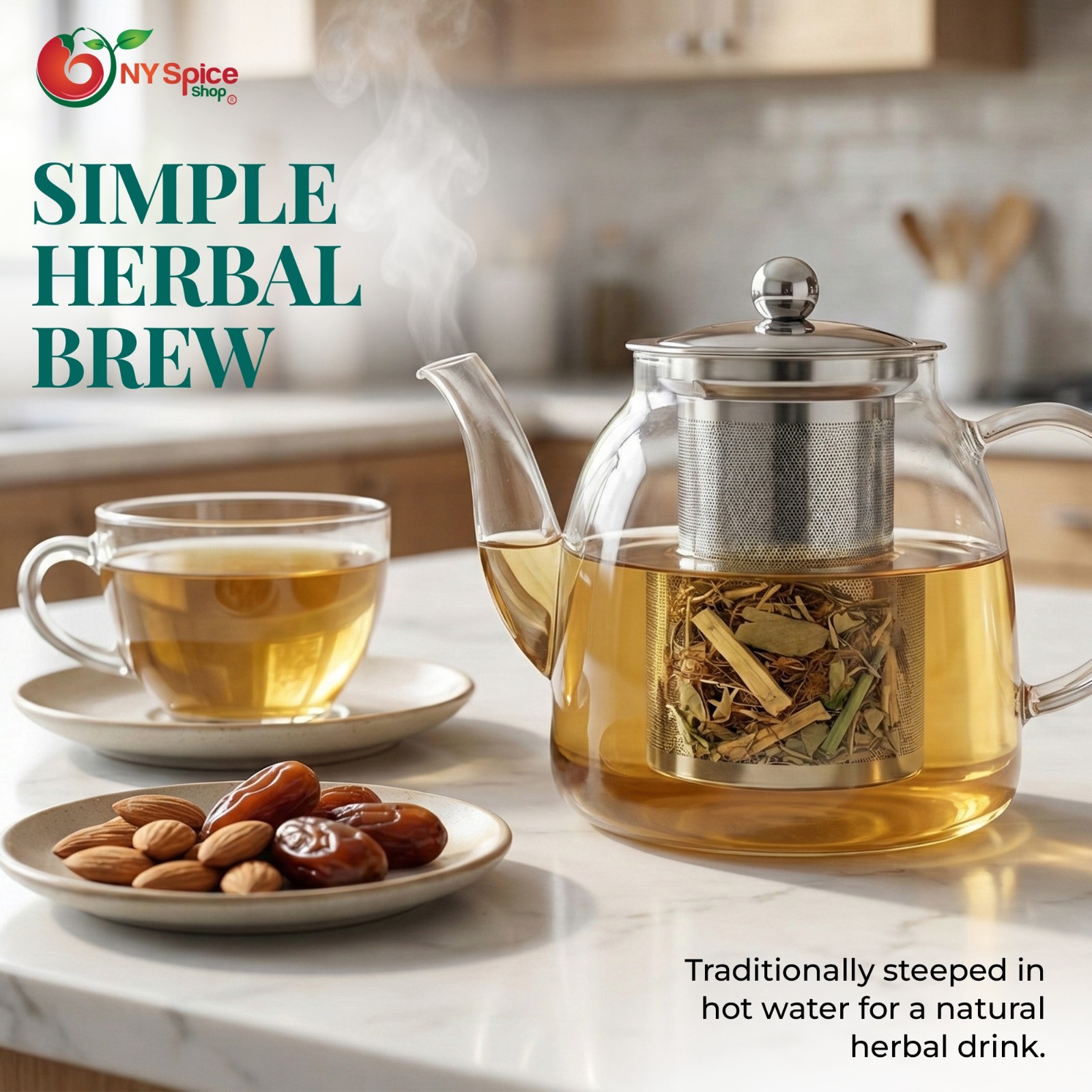Traditional Rinosan Natural Herbal Infusion | Earthy Aromatic Wellness Herb