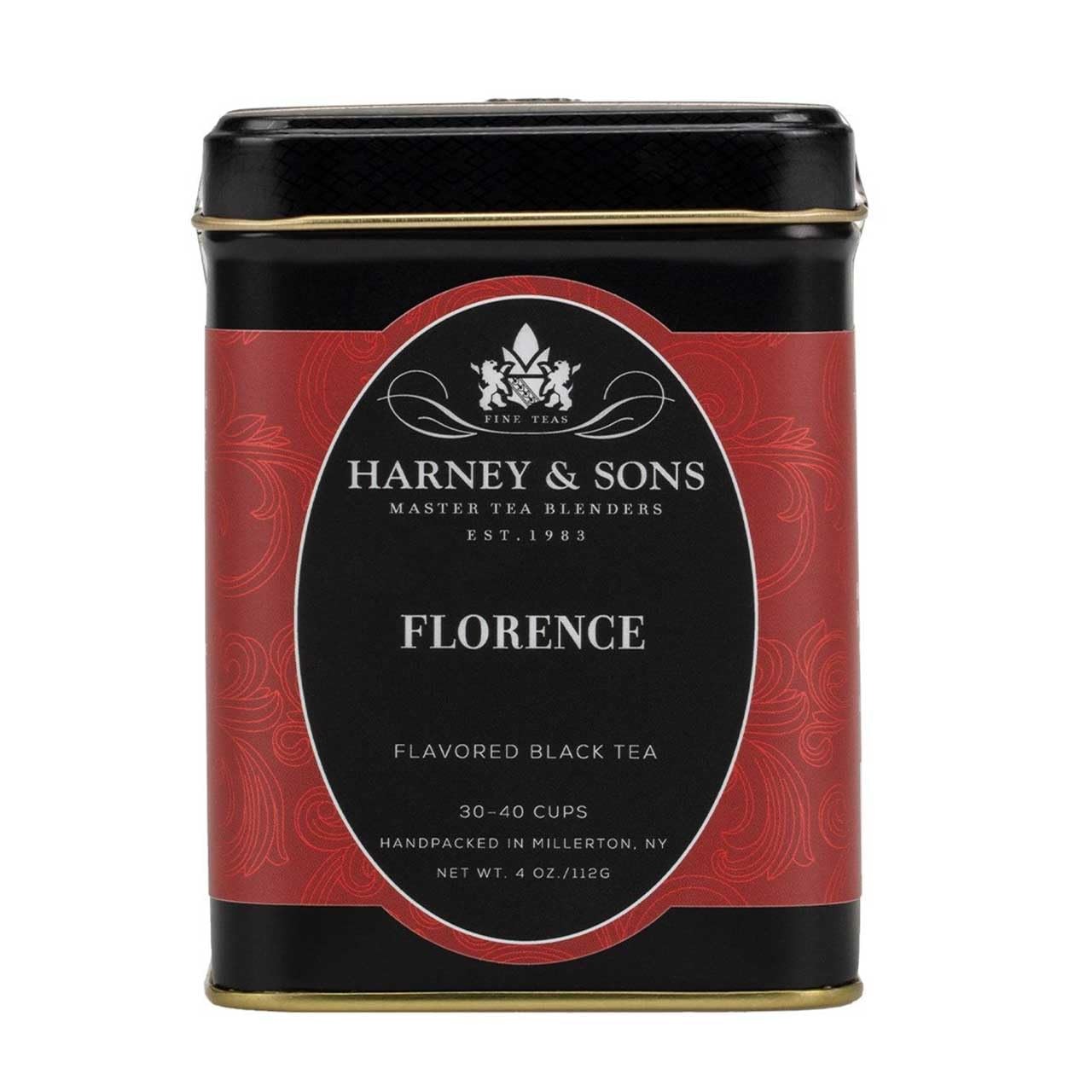 Harney & Sons Florence | 4oz Tin of Loose 4 Ounce (Pack 1), Dark Red
