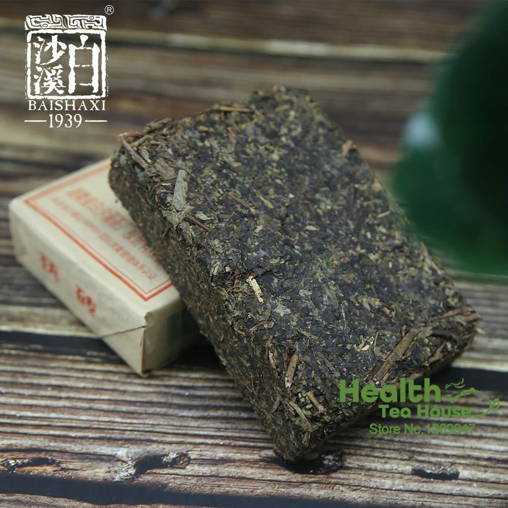 300g Anhua Fu Brick Dark Tea Golden Flower Herbal Energy Tea for Men Women