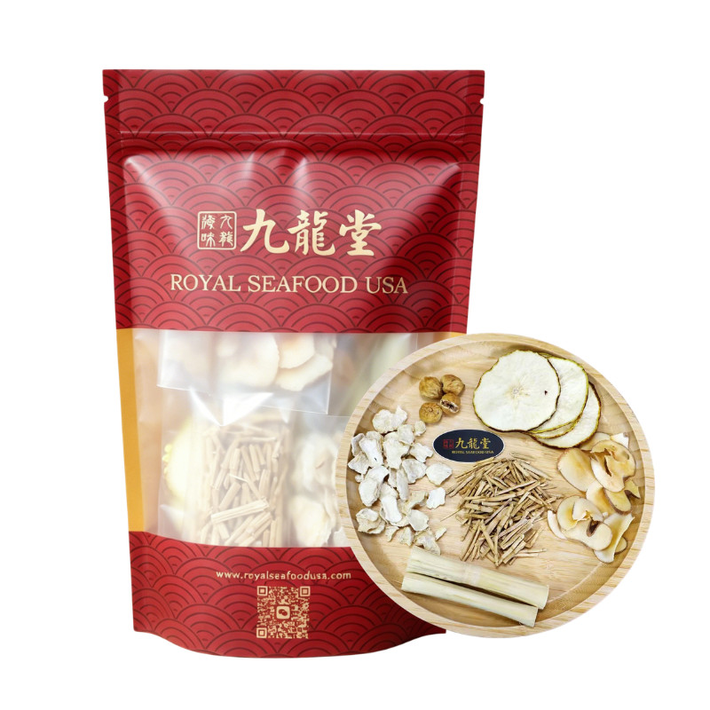 Sugar Cane & Water Chestnut Drink Mix, herbal tea, 1 count 九龍堂 传统广式 白茅根竹蔗马蹄水 解暑