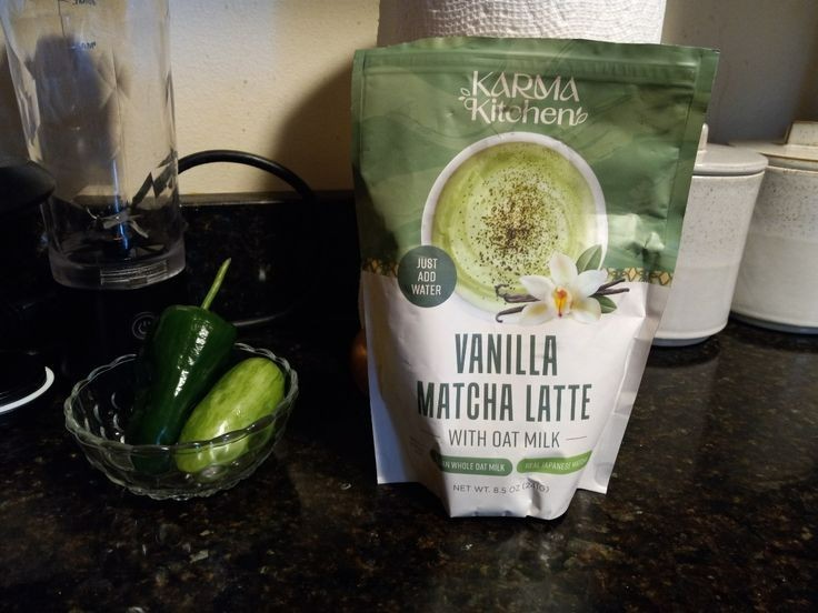 Karma Kitchen Japanese Barista-Style Vanilla Matcha Latte w/ Whole Oat Milk