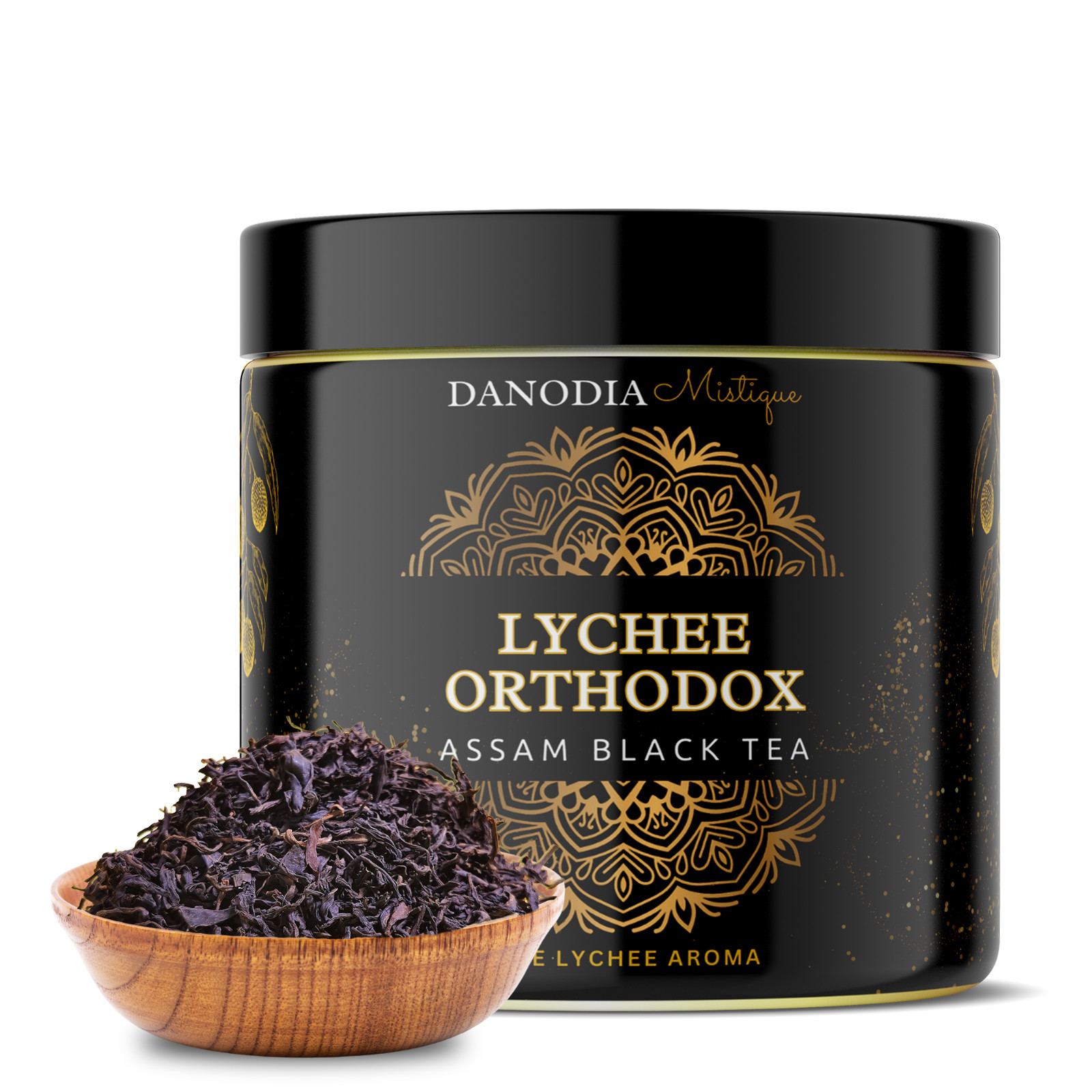 Danodia Foods LYCHEE ORTHODOX ASSAM BLACK TEA (3.5oz/100g) 50+ servings