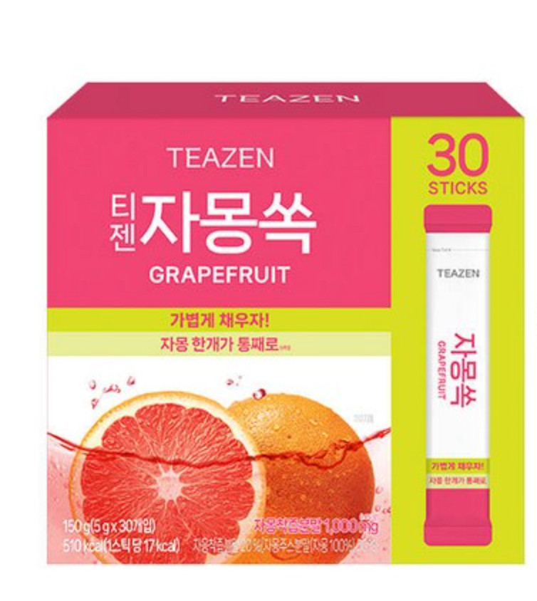 Teazen Grapefruit Powder Tea 5g x 30 sticks
