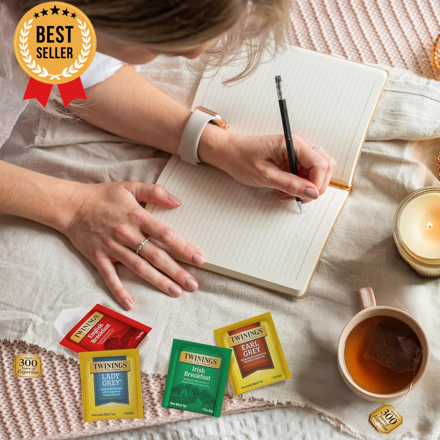 Black Tea Variety Pack 20 Bags English Breakfast Earl Grey Caffeinated