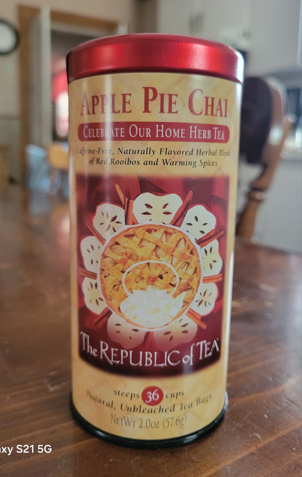 The Republic of Tea,ApplePieChai Herbal Tea Caffeine Free