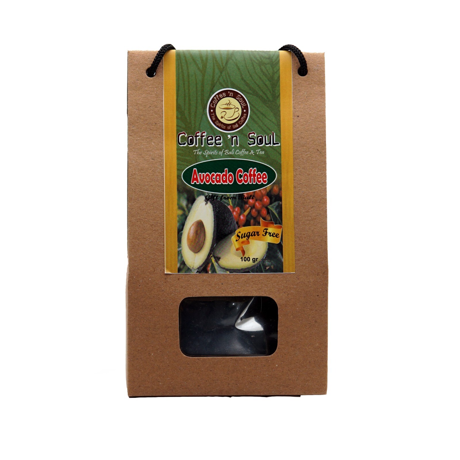 Avocado Coffee 100 gr. Bali Organic, Natural & Herbal Sugar-Free Coffee Powder
