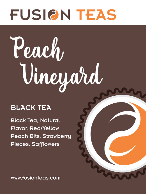 Peach Strawberry Black Tea (Peach Vineyard) – Loose Leaf Blend – Fusion Teas