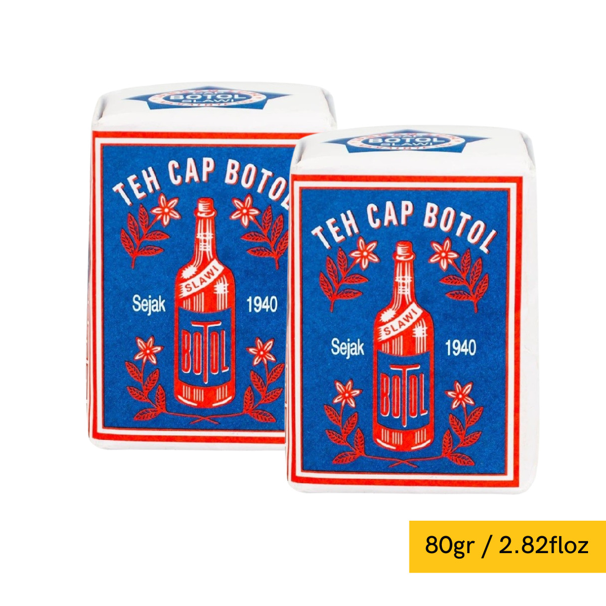 2Pax TEH CAP BOTOL Jasmine Green Brewed Tea Exotic Aroma Indonesian Since 1940