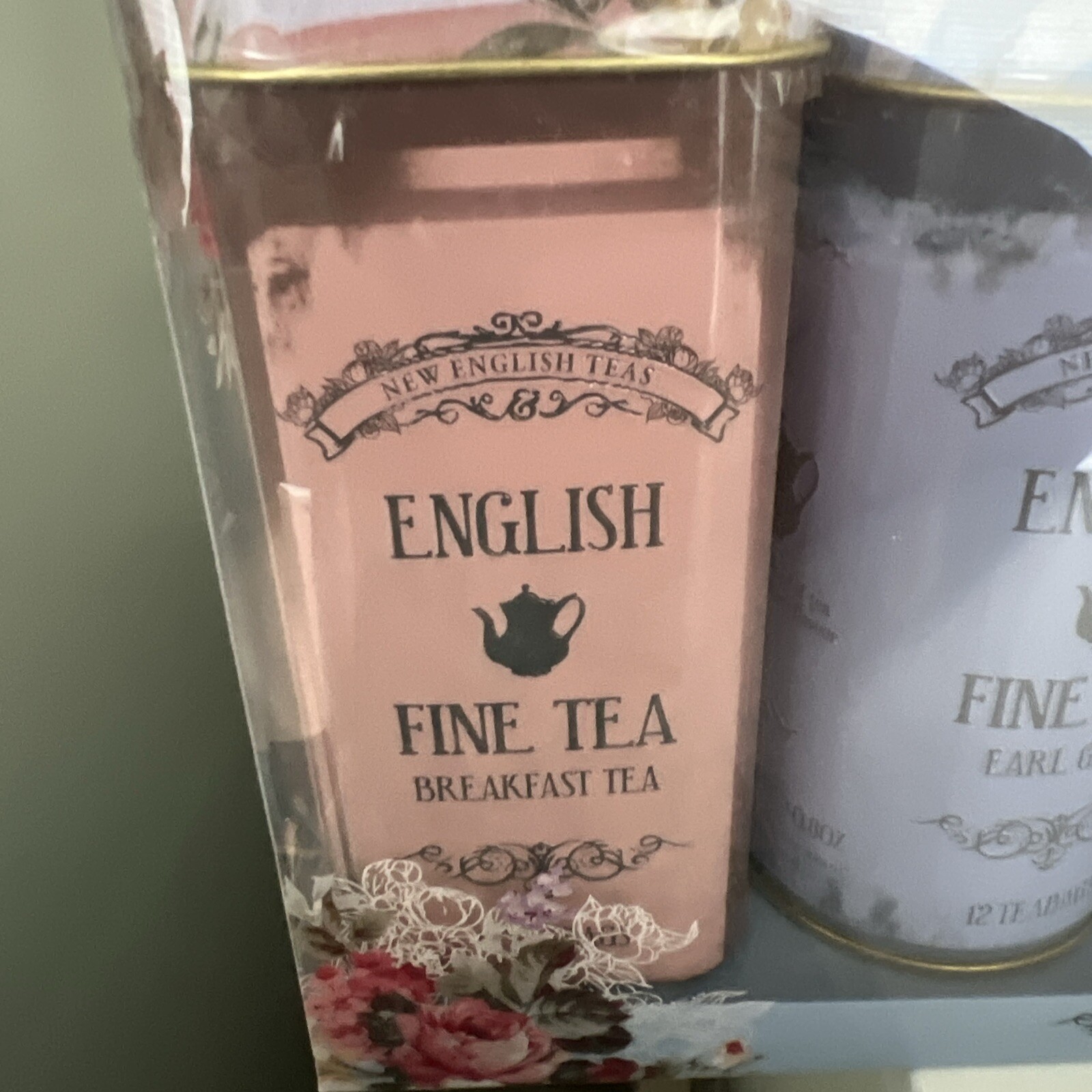 NEW English Fine Tea Gift Set, 6 Tins, 72 Teabags, BB 07/2026 EARLY CHRISTMAS