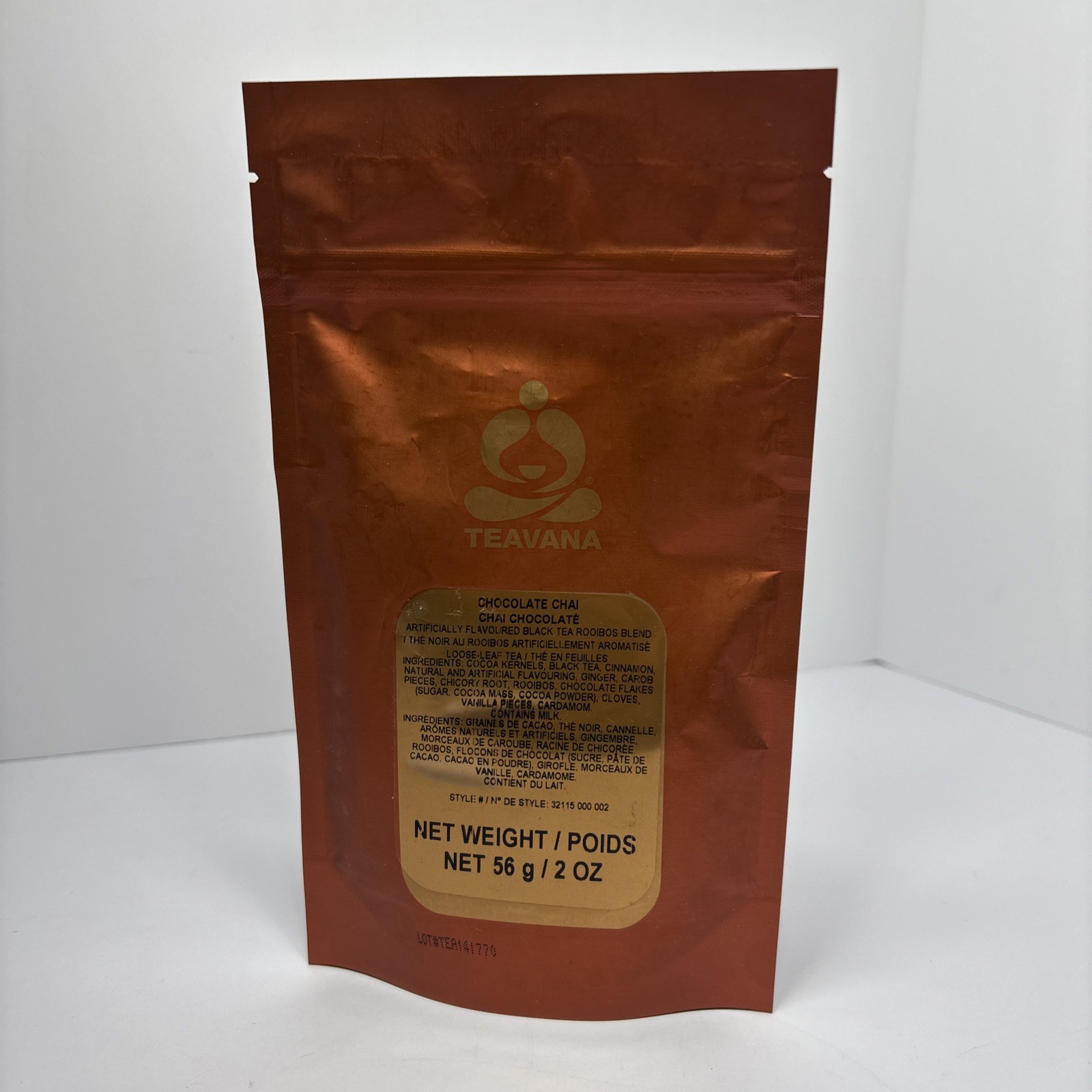 NEW Teavana CHOCOLATE CHAI Black Tea 2oz/56g Factory Sealed Bag – Discontinued