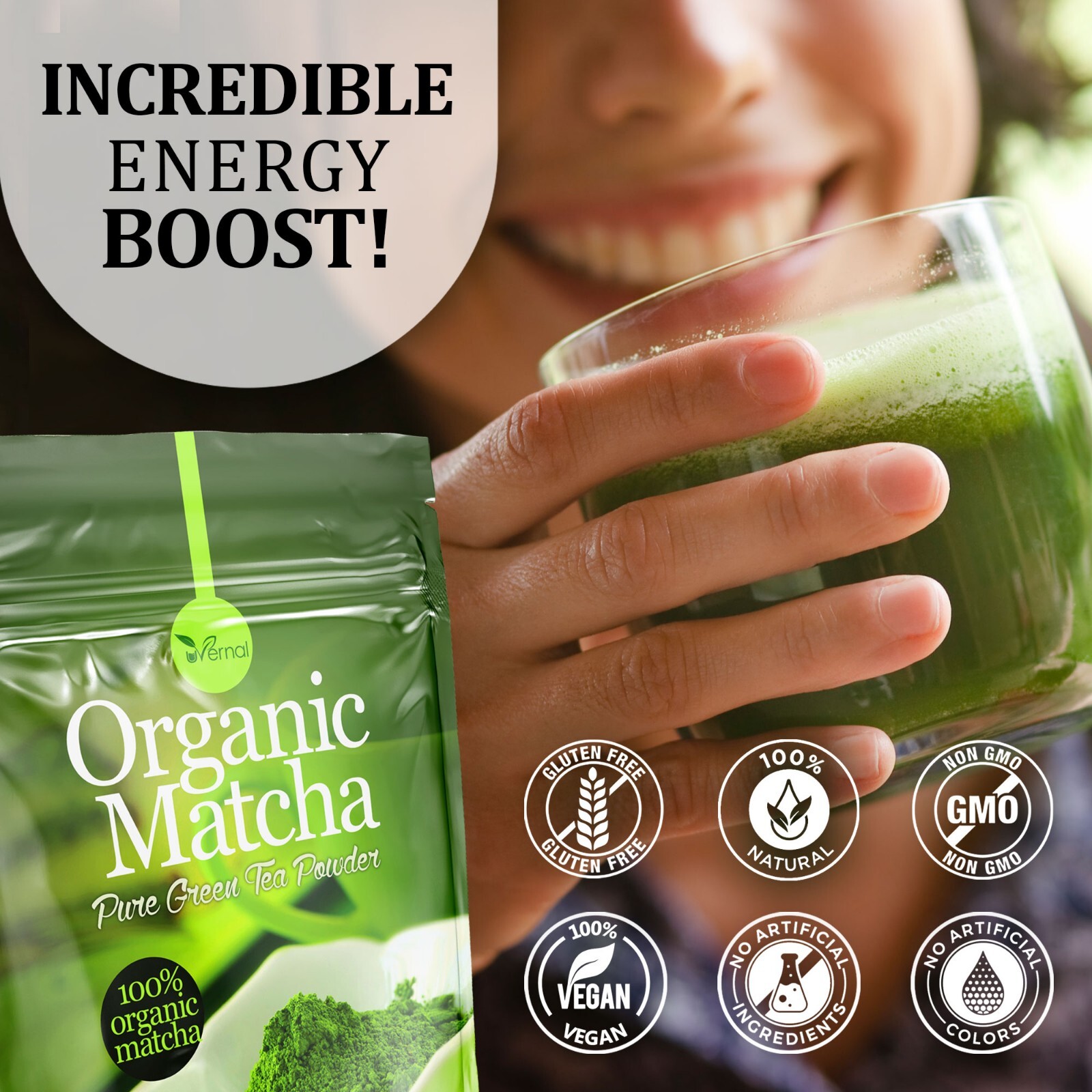 10 PACK Organic Matcha Green Tea Powder (4 Oz) – 100% Pure Easy to Mix
