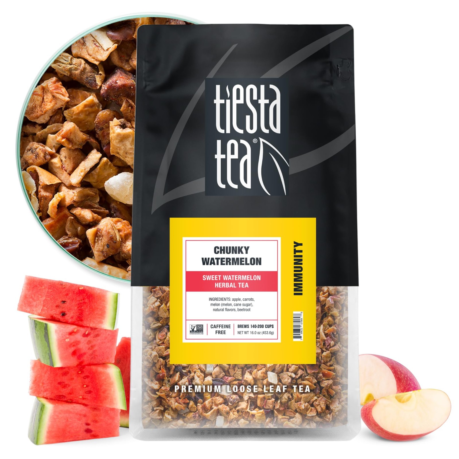 200 Cups Sweet Watermelon Herbal Tea Premium Loose Leaf Bulk Pouch