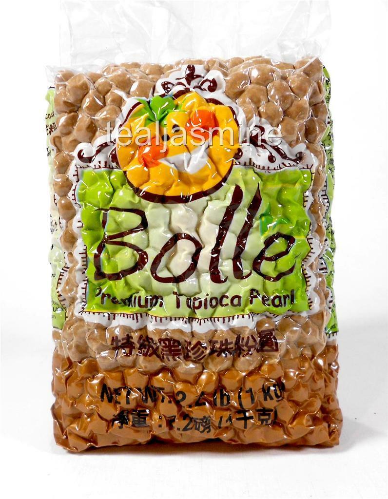 Bolle Premium Black Boba Tapioca Pearls Boba Bubble Tea 2.2 Lbs.