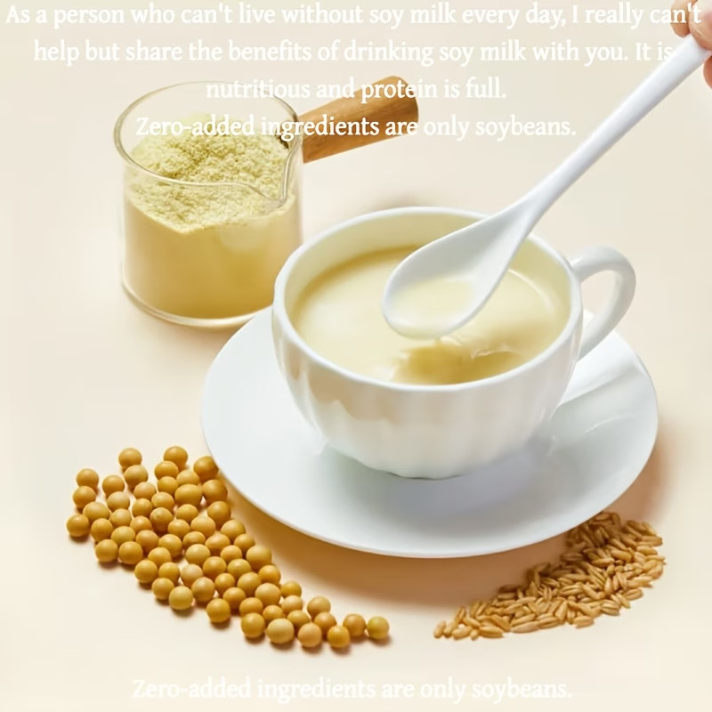 Original Flavor Pure Soybean Milk Powder Fragrant Delicate Authentic Nutritious