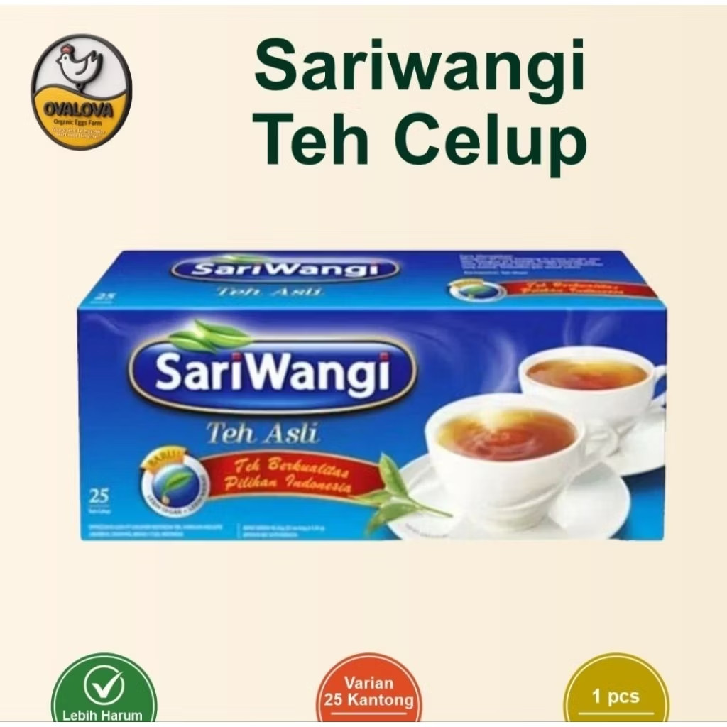 SariWangi Indonesian Black Tea 25ct – Fresh & Rich Aroma – Traditional Tea
