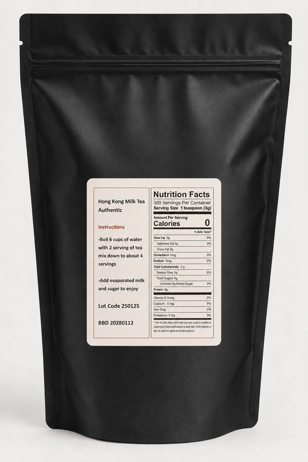 Authentic Hong Kong Style Milk Tea Blend (Loose Leaf Tea) 2 LBS bag
