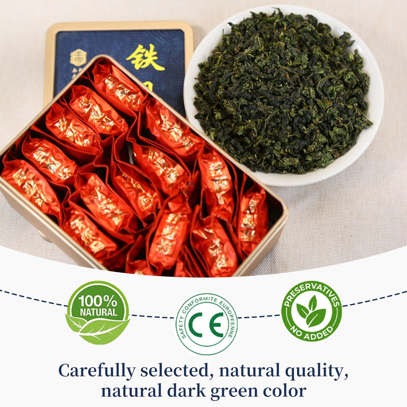 XIXICHA Tie Guan Yin Tea Oolong Loose Leaf 128g/4.5oz 8g*16bags Tieguanyin Ch…