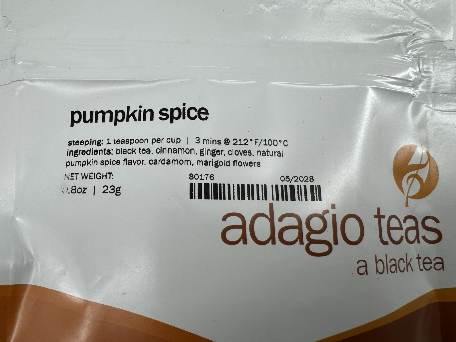 Adagio Teas (3) Tea Pumpkin Spice Masala Chai Mullingx Spice Mix
