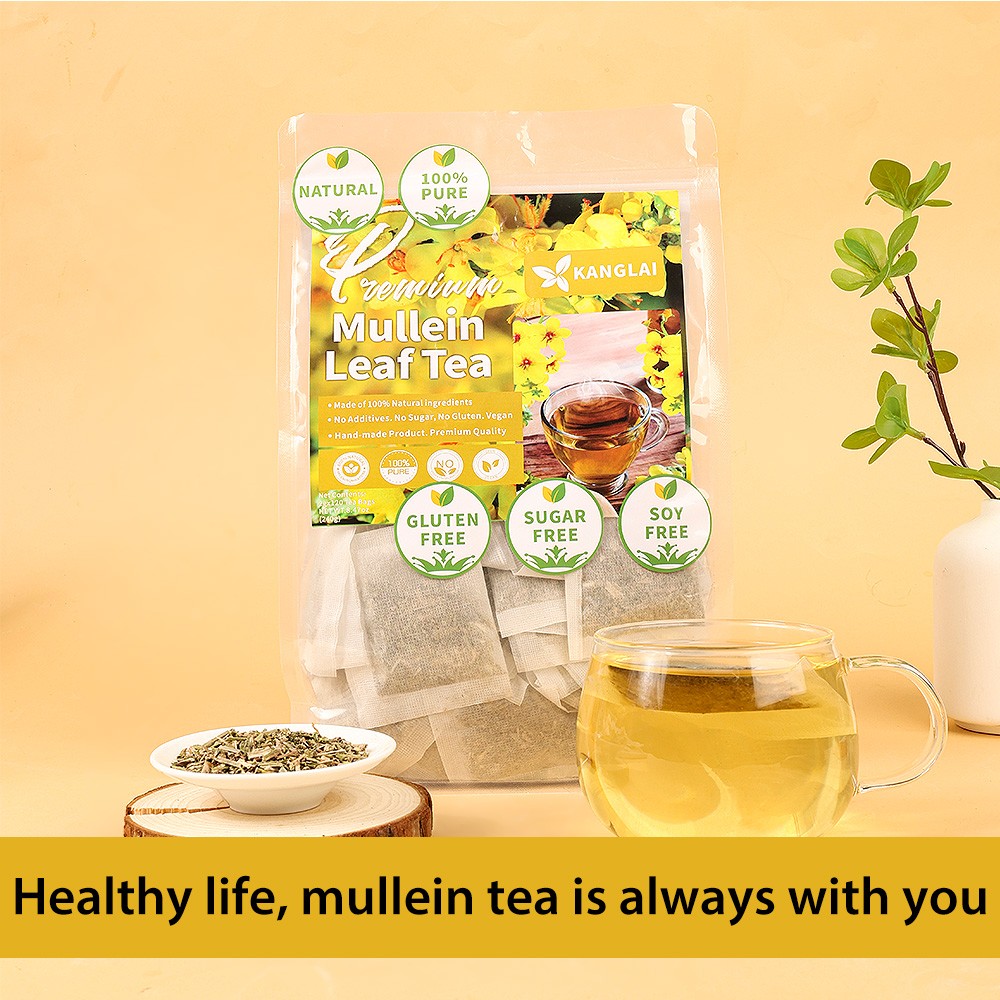 Mullein Leaf Tea Clear Lungs Relieves Cough Improve Digestive Function 120 Bag