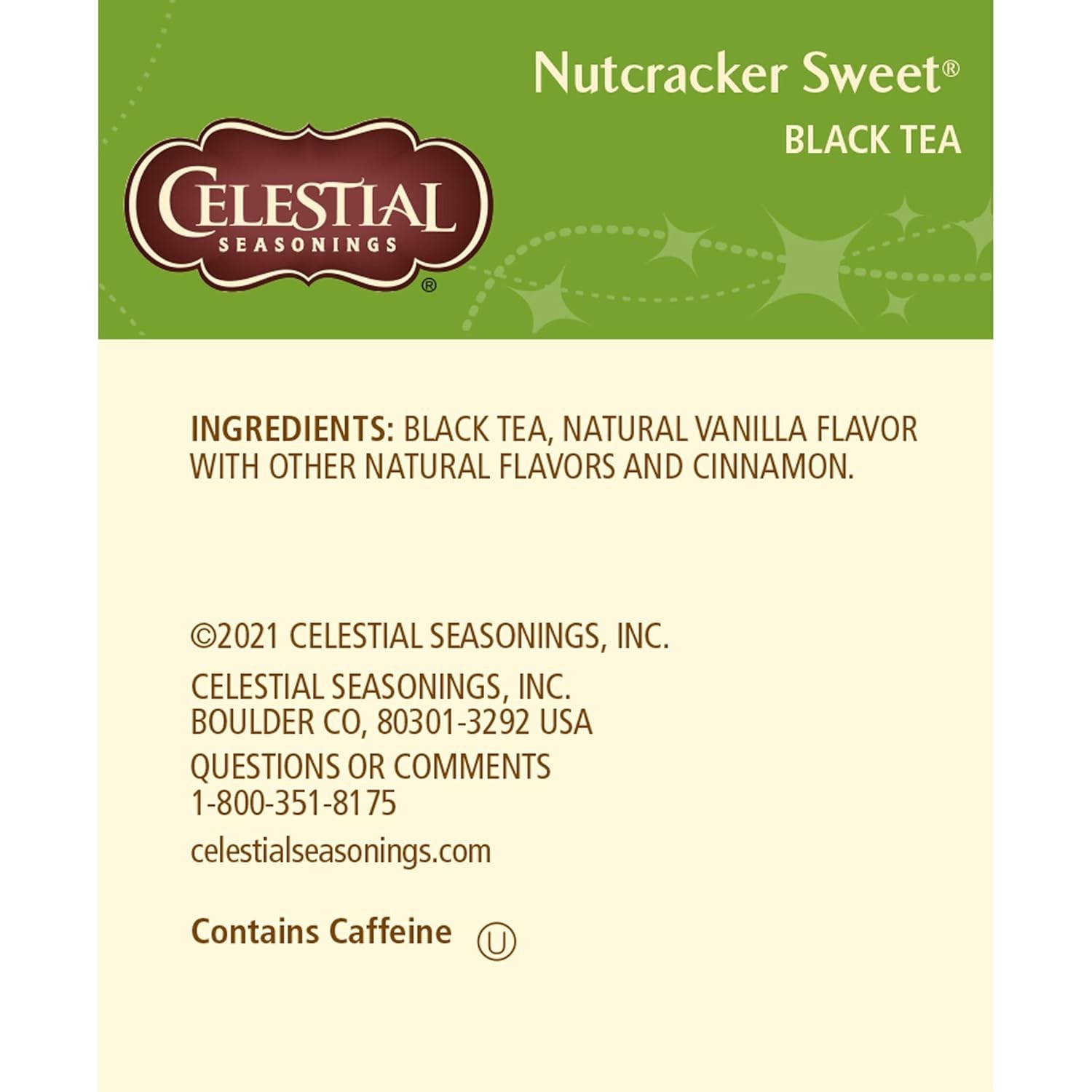 Nutcracker Sweet Black Tea – High Caffeine, Eco-Friendly Choice – 108 Teabags