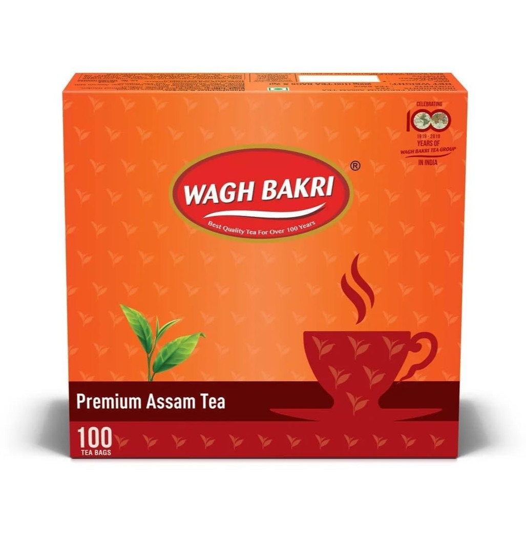 Wagh Bakri Premium Tea Bags 100 Bags fast shipping