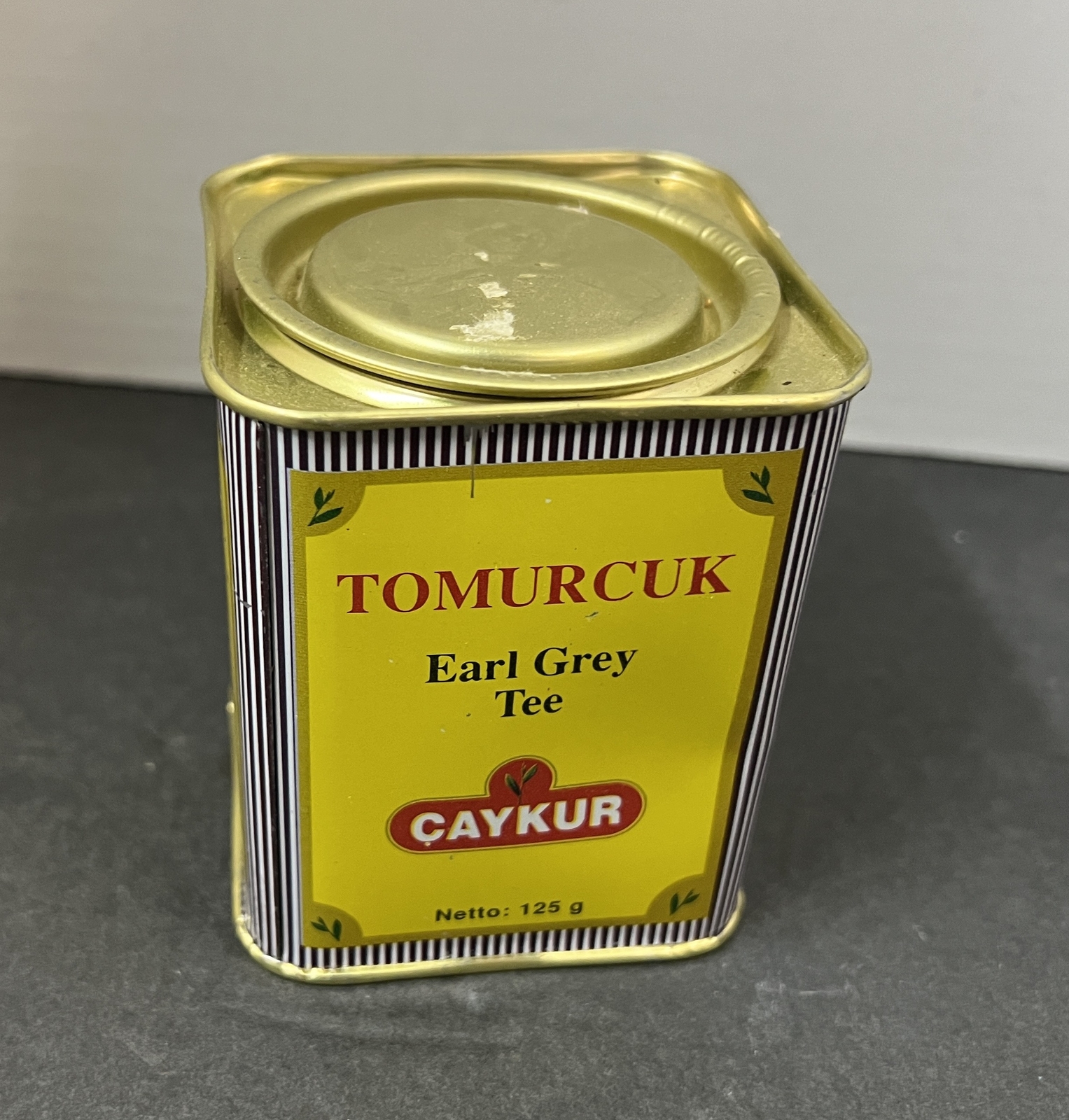 Caykur Turkish Tomurcuk Earl Grey Tea 125g Tinplate Canister