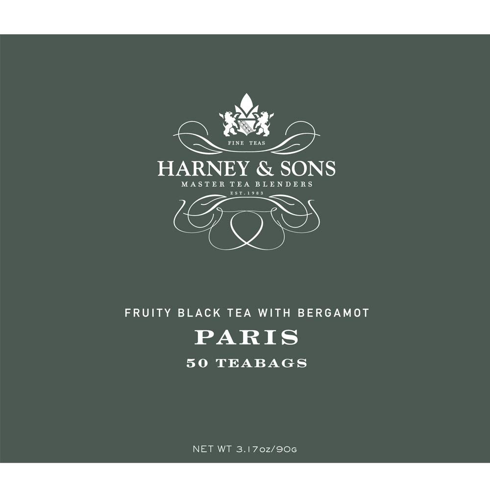 Harney & Sons Paris Tea, Fruity Black tea with Bergamot, 50 teabags