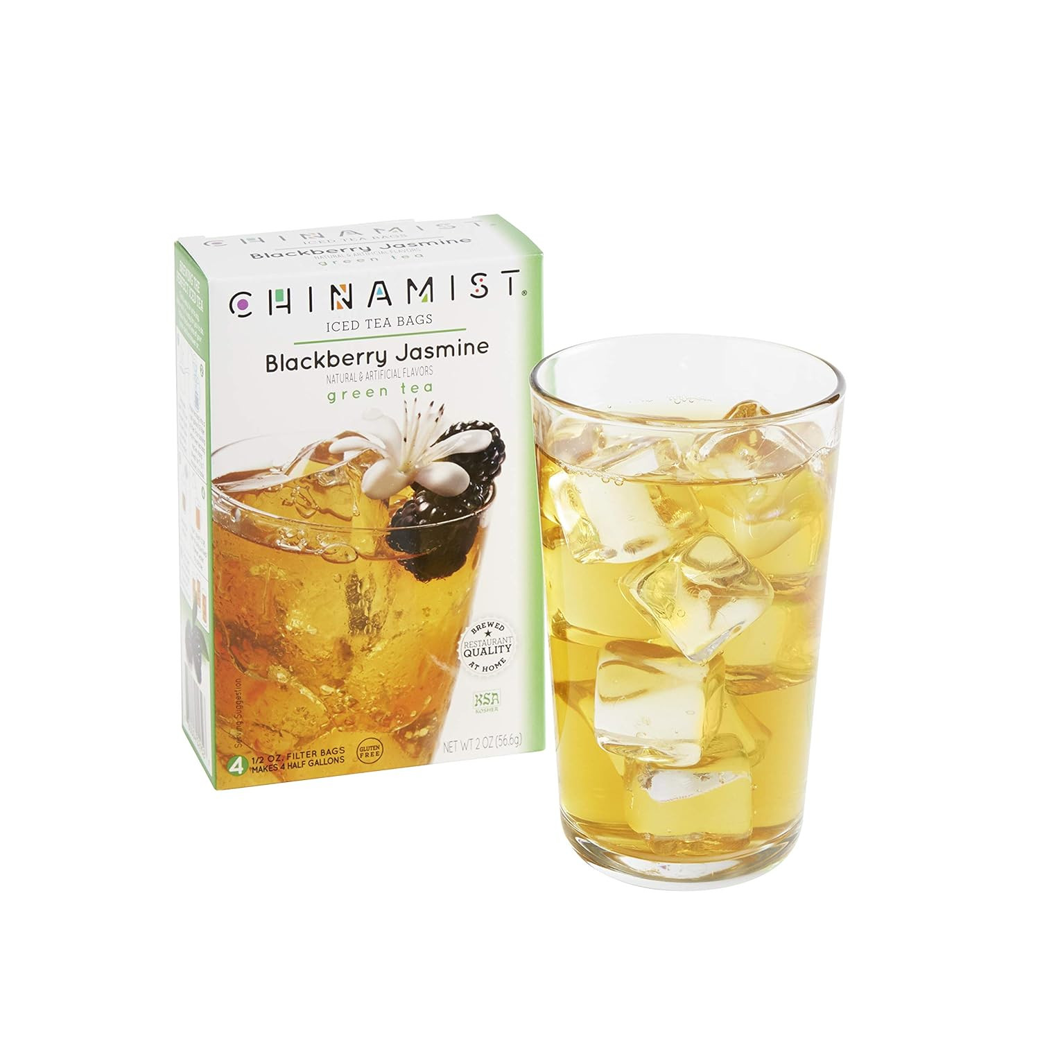 China Mist Blackberry Jasmine Iced Green Tea – Brew at Home (6 Pack)