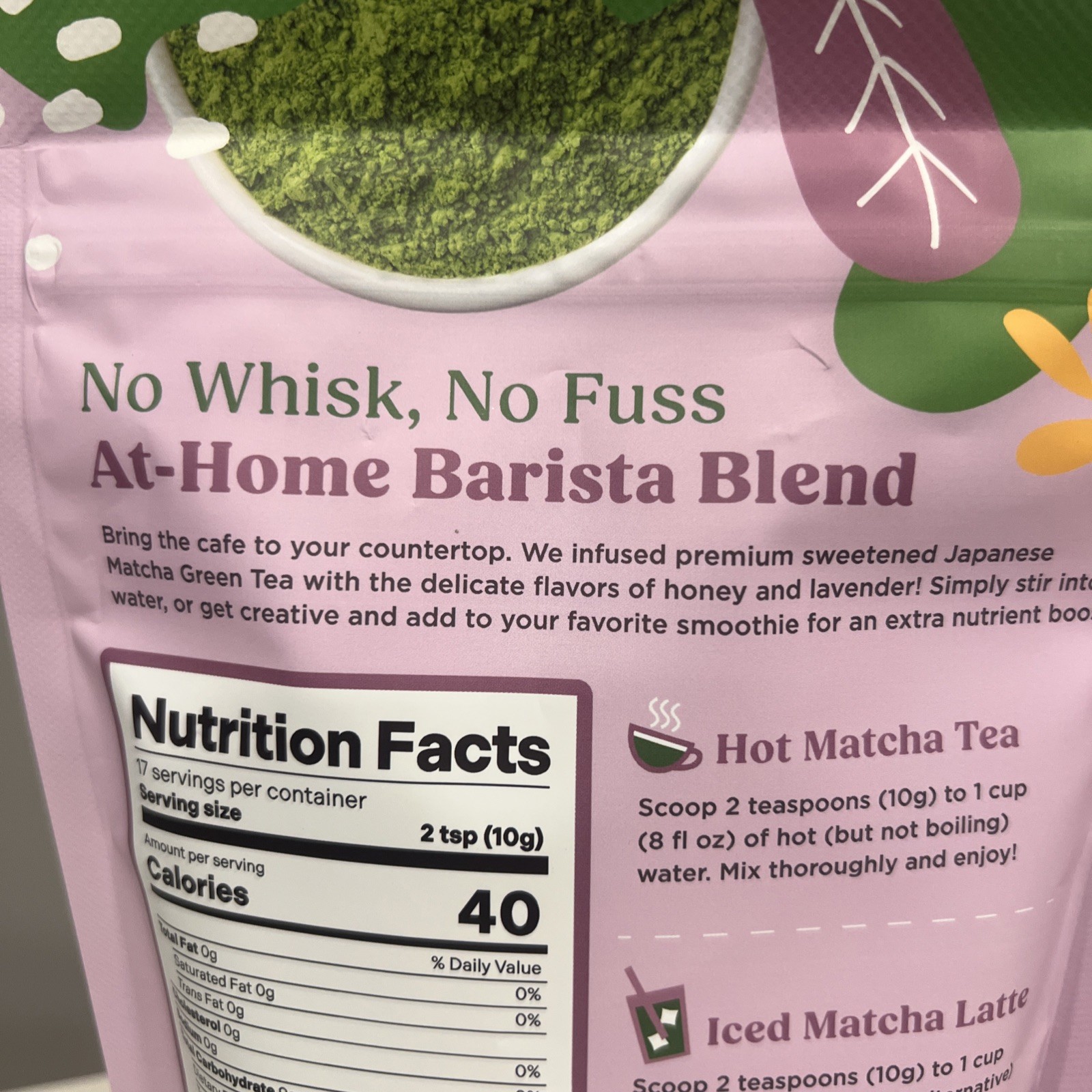 MATCHA Matchalicious Lavender Matcha 6 oz~17 Servings (2 Pack) Exp 01/2028