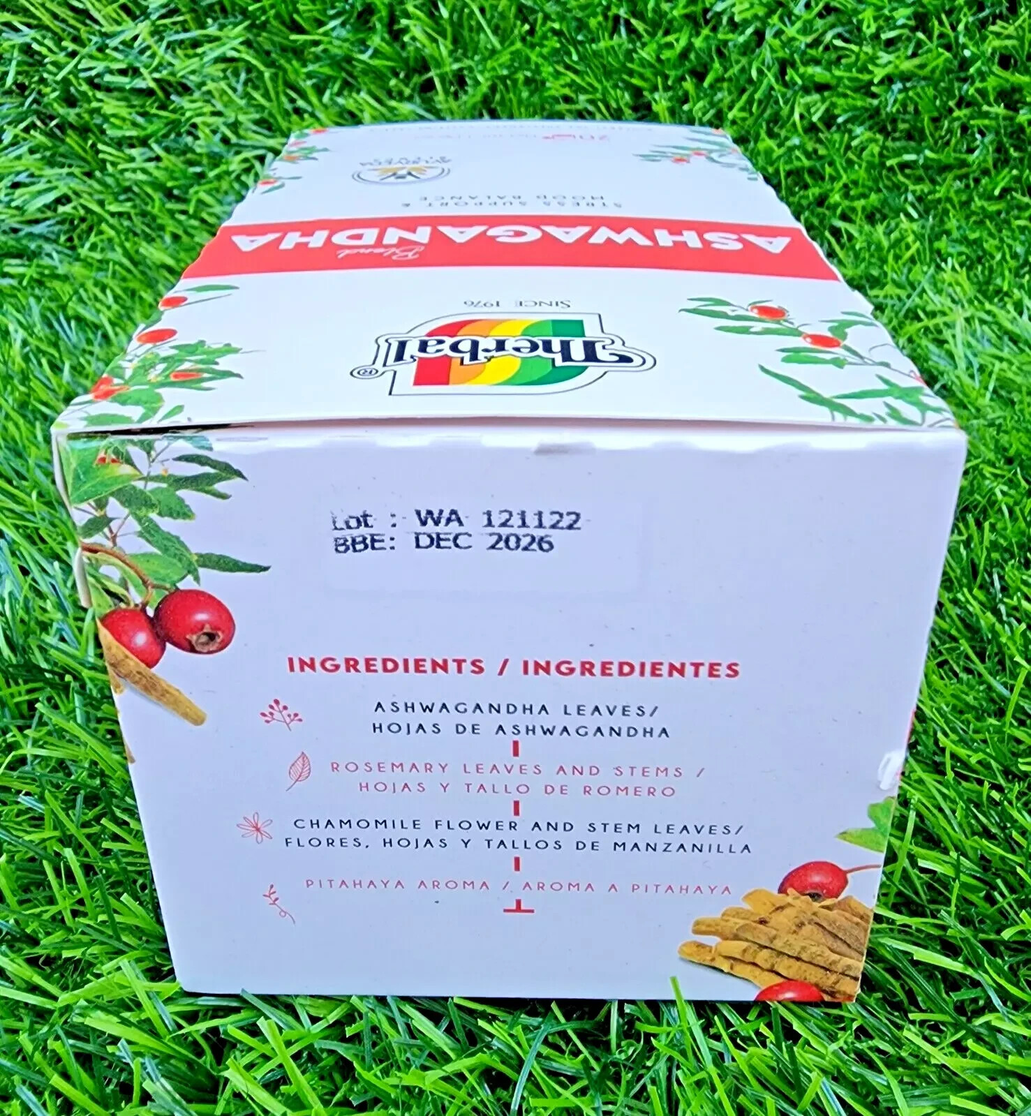 2 Boxes Te de Ashwagandha Tea Therbal Herbal Tea 40 Tea Bags Free Shipping