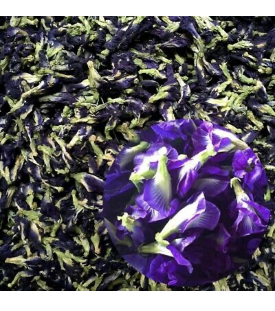 Thai Dried Organic Butterfly Pea Tea PURE Flower, 100g, 100% Natural – Loose Tea