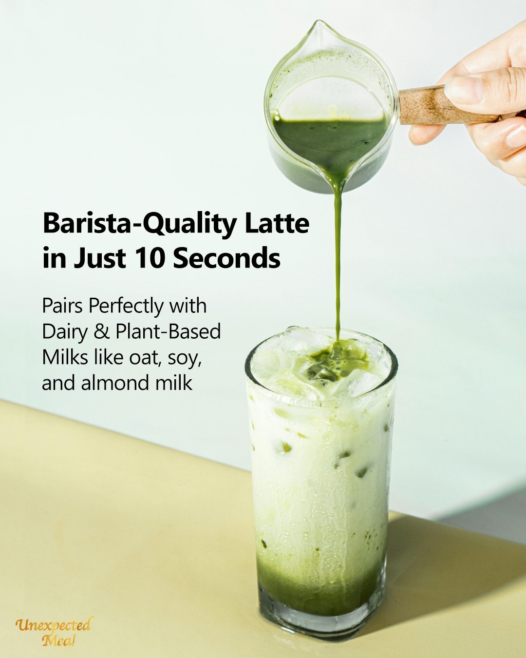 NEURANGPUL Korean Jeju Matcha Latte Powder Base 400g (14.1oz) Green Tea Latte