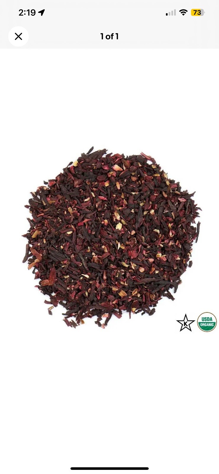 (8oz)Hibiscus Flower Organic Dried Cut Hibiscus Sabdariffa 100% Premium(1/2Ib)