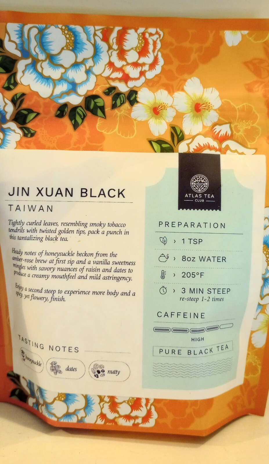 Atlas Tea Club 4 Bags of Assorted Loose Leaf Black and White Tea