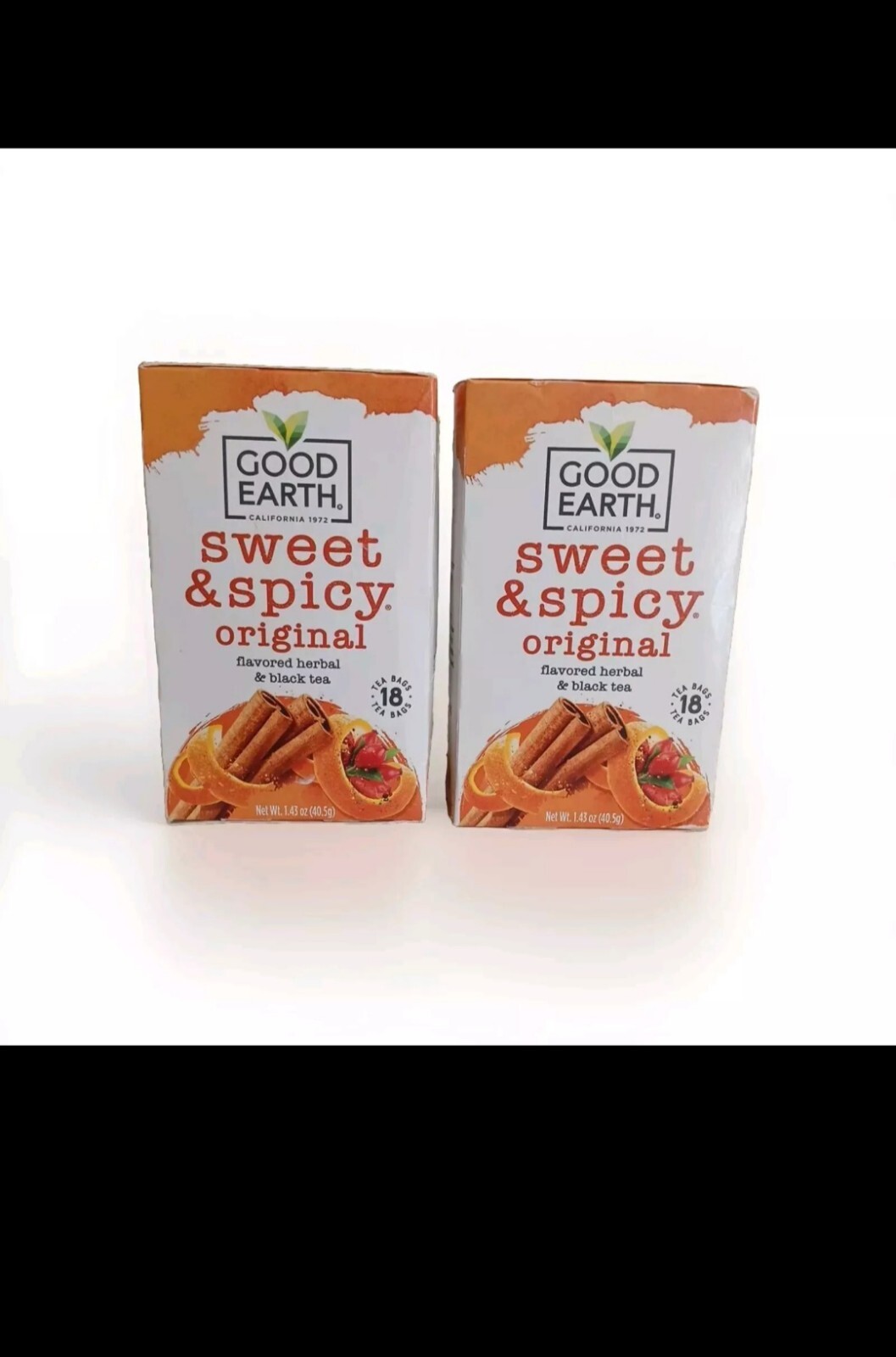 Good Earth Herbal & Black Tea Blend Sweet and Spicy -18 Tea Bags Exp:10/25 P2