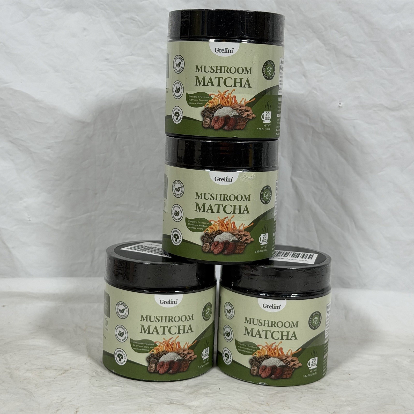 Lot of 4-Gremlin Matcha Mushroom Powder 80 Servings Exp. 12/25/28