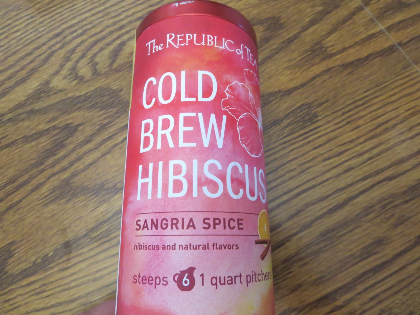 1 The Republic of Tea COLD BREW HIBISCUS Sangria Spice 6 Quarts EXP 5/2027