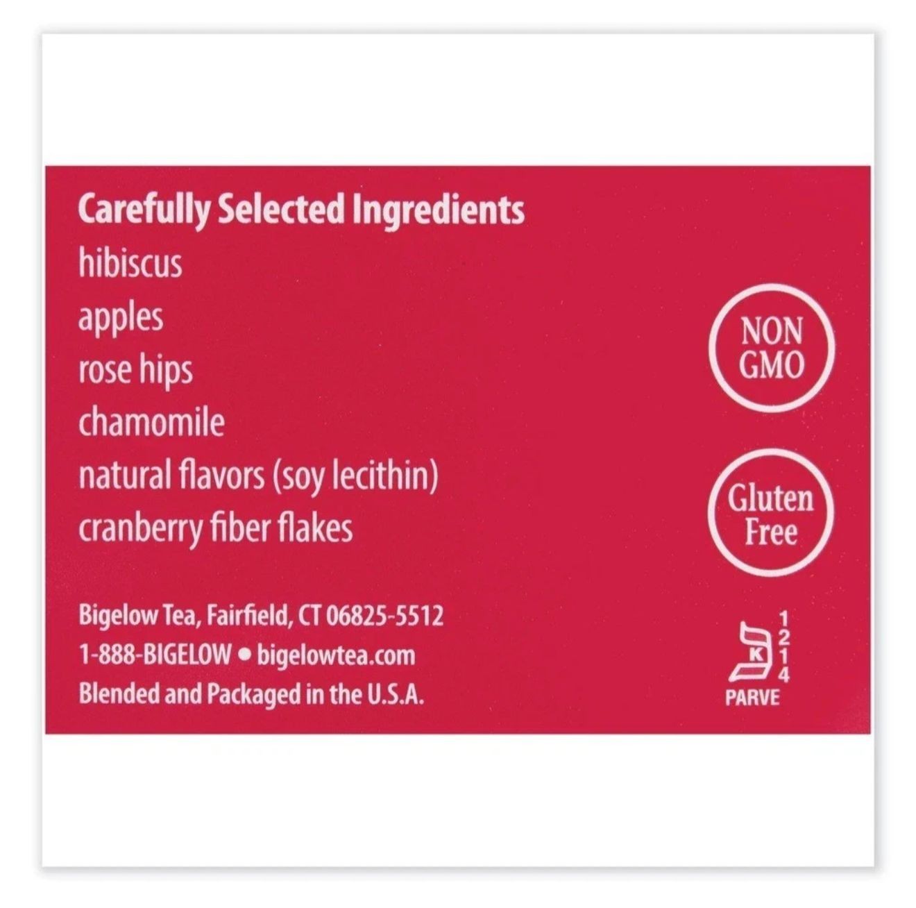 Bigelow Tea Bags Cranberry Apple Herbal Tea Bags 28 ct 1.72 oz