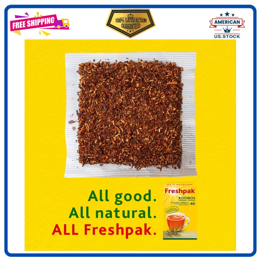 Freshpak Rooibos Tea 80 Tagless Teabags South African Premium Caffeine Free
