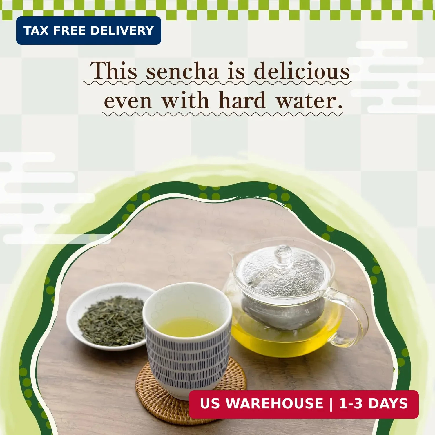 Sencha Green Tea – Organic Japanese Green Tea Loose Leaf, 80g Organic Loose Leaf