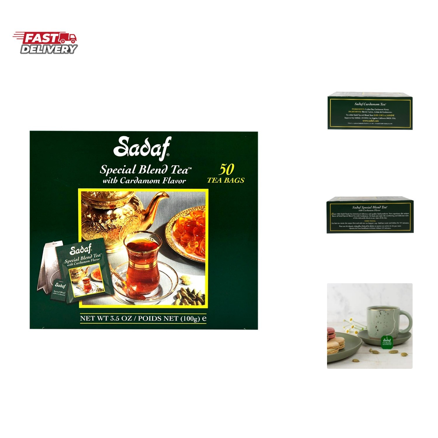 Cardamom Tea Bags – Special Blend Cardamom Ceylon Black Tea – Quicktea Produc…
