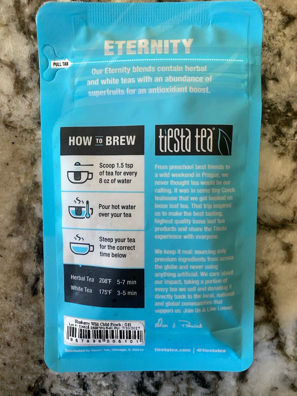 2 bags Blueberry Wild Child By: Tiesta Tea Loose Leaf w/ Apple, Hibiscus 40 Cups