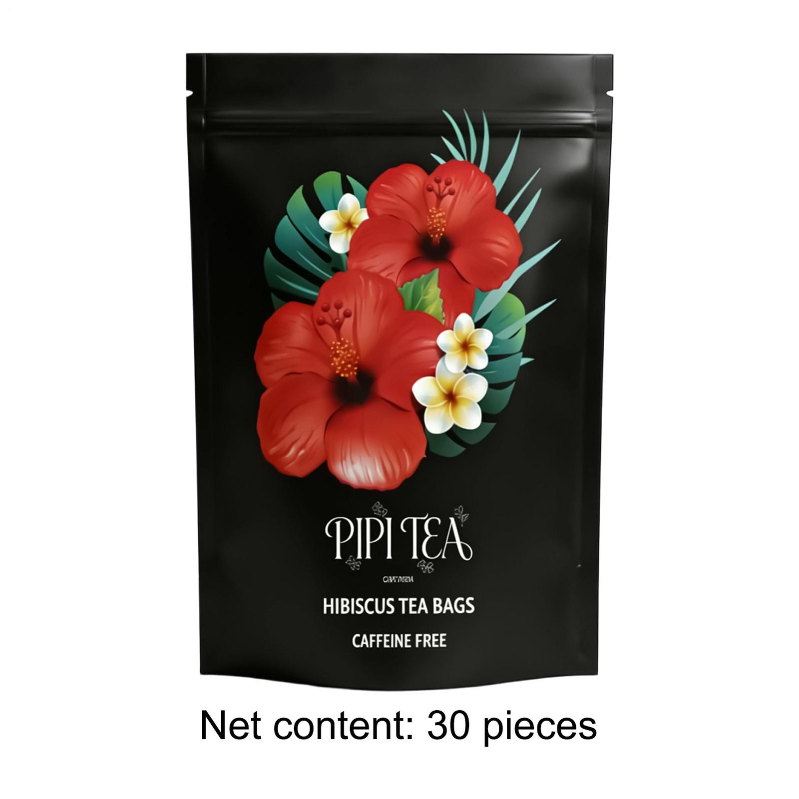 Pipi Hibiscus Tea,100% Natural, Caffeine-free, Loose-leaf Tea，30+ Servings * US