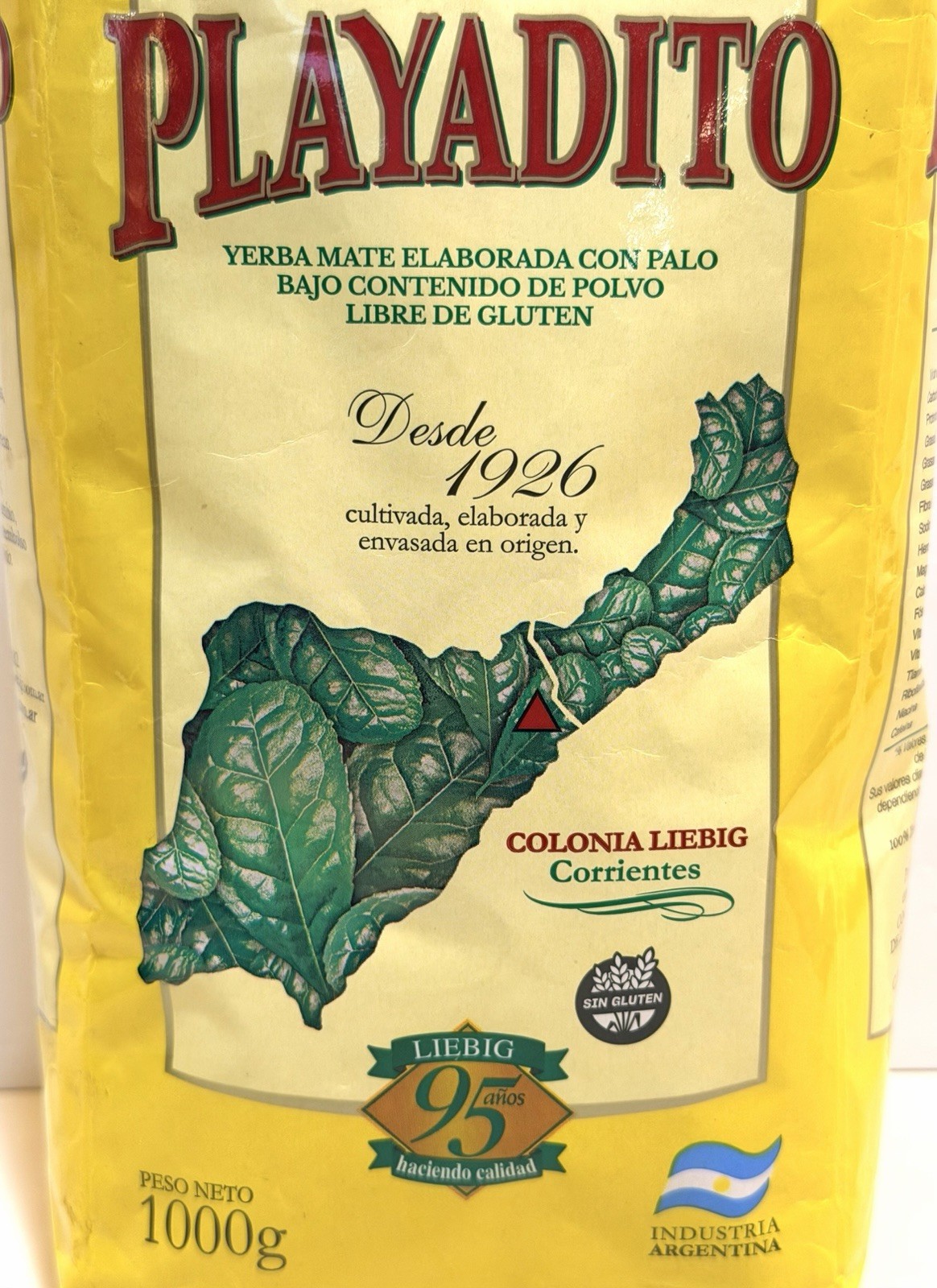 Playadito Yerba Mate Tea 1kg Traditional Argentine Herbal Energy Drink