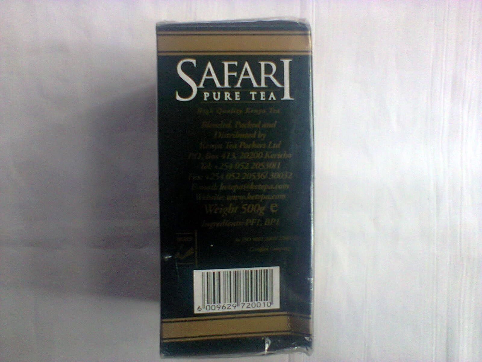 Safari Pure Kenya Tea 1.1 Pound Handpicked High Quality Full Bodied Flavor