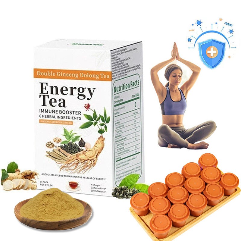 Energy Tea Immune Booster Ginseng -Ginseng Oolong Tea,Kidney Tea for Women & Men