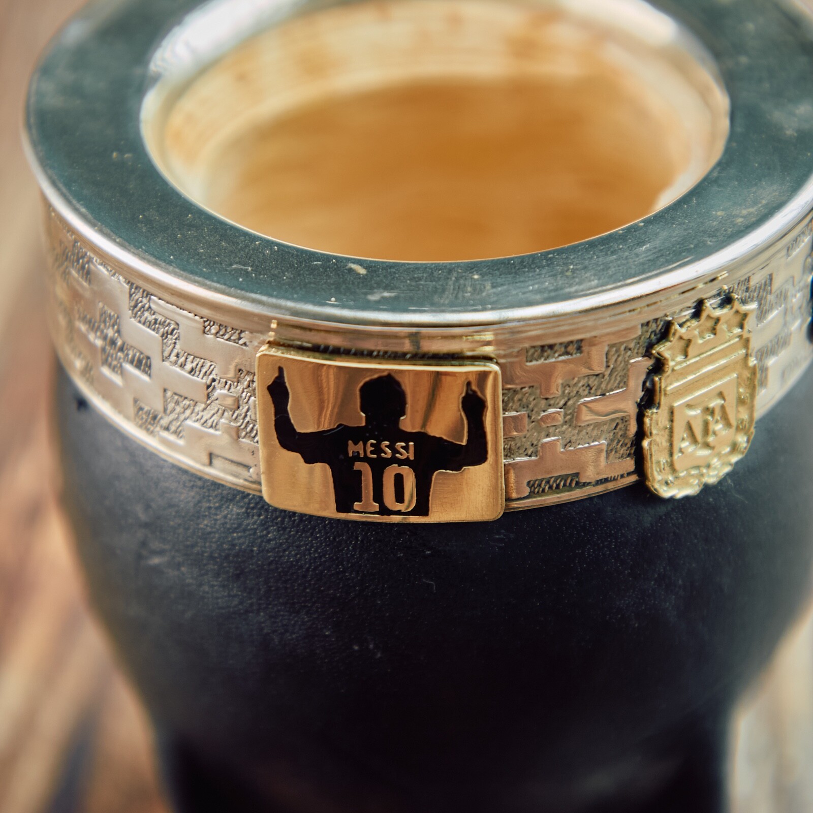 Taza/Mate Imperial Gourd AFA MESSI High Quality + Straw