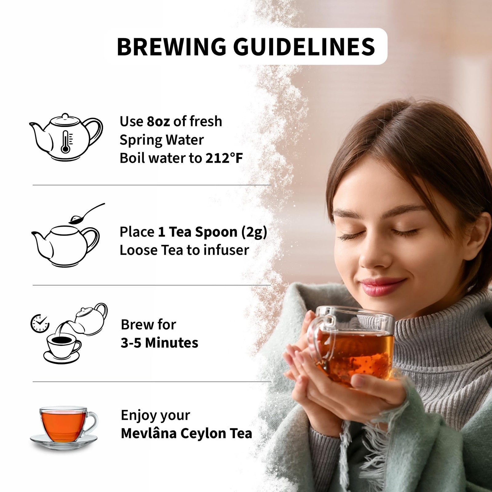 Mevlana – Pure Ceylon Loose Leaf Tea | Premium Black Tea Leaves | Rich & Smoo…