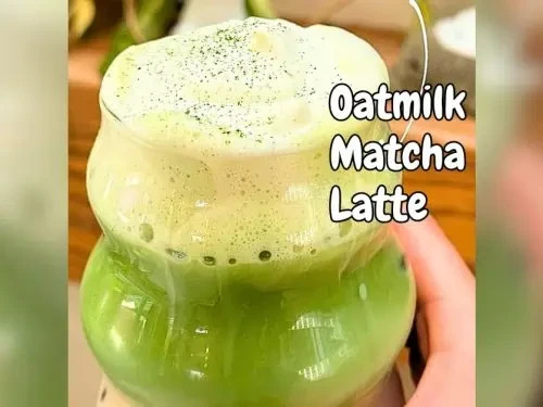 Karma Kitchen Japanese Barista-Style Vanilla Matcha Latte w/ Whole Oat Milk